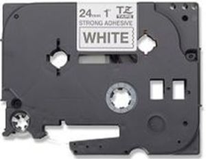 Brother TZ-S251 P-touch® Label Tape, 24mm, (1"), Black on White, Extra Strong