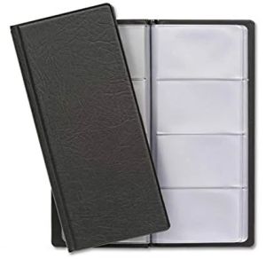 Business Card Album, 320 Cards, Hard Cover, Black