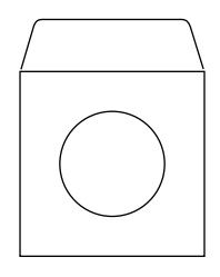 White CD/DVD Envelopes, 125 x 125mm [Pack/50]