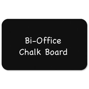 Bi-Office Double Sided Black Chalk Board, Frameless, A4 Size 