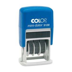 Colop S120 Mini Dater Stamp Blue