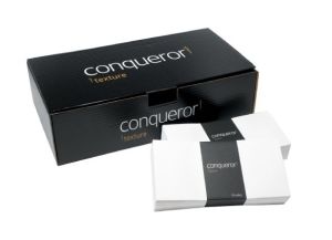 Conqueror Envelopes 120gsm DL (110X220mm) Brilliant White Wove (Smooth) PK/500