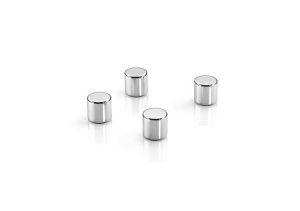 Dahle 95901 Megadym Strong Holding Magnets, Cylinder Design Pack of 4