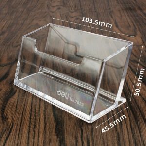 Deli 7623 Business Card Holder, Clear Transparent 