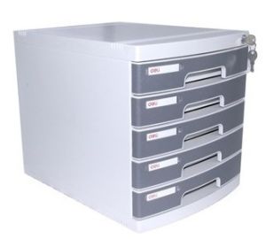 Deli 5 Drawer Cabinet, With Front Lock, (Ref: 8855)