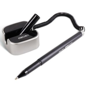 Deli 6796 Gel Ink Counter Pen, Black Ink