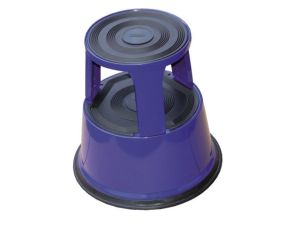 DESQ Metal Roll Step Stool Height 43cm 150kg Capacity Blue