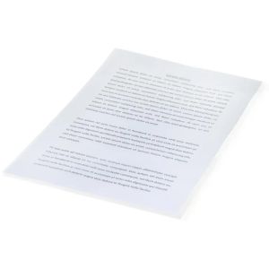 Durable 2337-19 Cut Flash Folder A4, Orange Peel Transparent PK/100