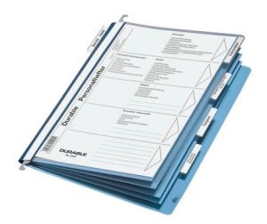 Durable 2555-06 Personnel Folder A4 Blue 5-Part
