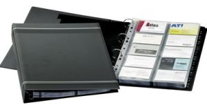 DURABLE 2388 VISIFIX® A4 BUSINESS CARD ALBUM 400 CARDS - CHARCOAL