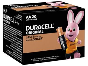 Duracell AA Alkaline Batteries PK/20