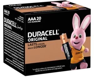 Duracell AAA Alkaline Batteries PK/20