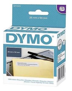 DYMO (11352) Return Address Labels, White Paper, 54 x 25 mm, [500 Labels/Roll]