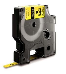 Dymo Rhino 18052 Yellow Heat Shrink Tube 1/4" (6mm)