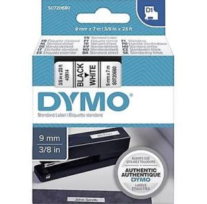 Dymo 40913, D1 Tape,9mm x 7m, Black on White