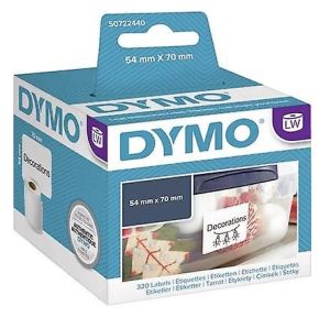 DYMO (99015) Large Multipurpose Labels, White Paper, 70 x 54 mm, [320 Labels/Roll]