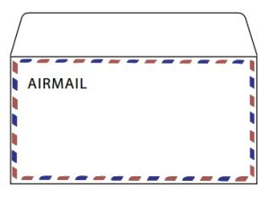 Airmail Envelopes, 70gsm, DL Size [Pack/50]