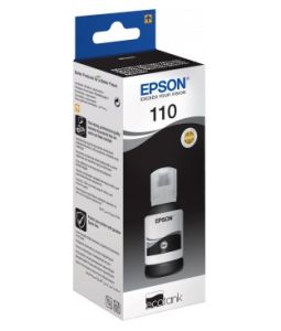 Epson 110 EcoTank Pigment Black Ink Bottle, 120ml