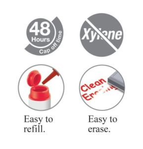 Faber Castell Whiteboard Marker, Bullet Tip, Red 