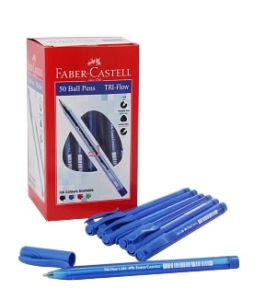 Faber Castell 1433 Tri-Flow Ball Pen 1.0mm PK/50 Blue
