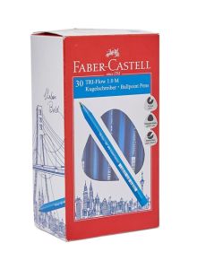 Faber Castell 1433 Tri-Flow Ball Pen 1.0mm PK/30 Blue