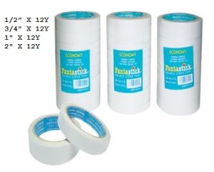 Fantastick Double Sided Tissue Tape, 1/2" X 12 Yards, [Pack of 12 Rolls]