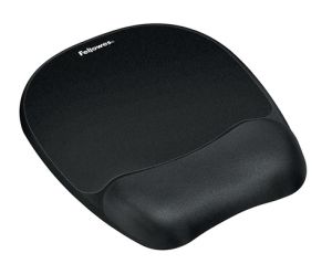Fellowes Memory Foam Mouse Pad/Wrist Rest, Black [9176501]