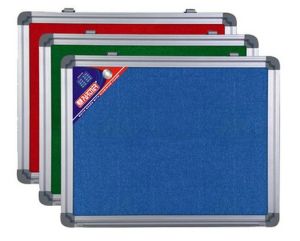 Felt Notice Board, Aluminium Frame, 120cmx240cm, Blue
