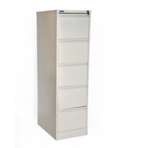5-Drawer Metal Vertical Filing Cabinet Grey