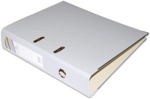 PP Colored Box File, F/C, Broad (8cm) Spine, Grey