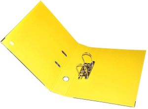 PP Colored Box File, F/C, Broad (8cm) Spine, Yellow