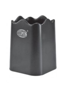 FIS Plastic Pen Holder, Square, Black, Ref: FSPH09BW 