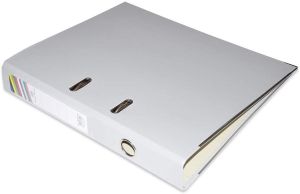 PP Colored Box File, F/C, Narrow (4cm) Spine, Grey