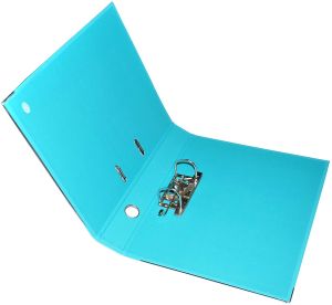 PP Colored Box File, F/C, Narrow (4cm) Spine, Light Blue