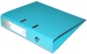 PP Colored Box File, F/C, Broad (8cm) Spine, Light Blue