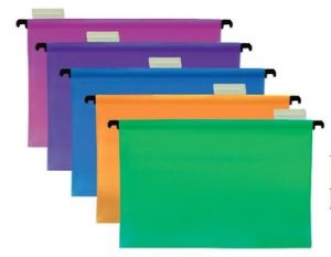 FIS PP Hanging File Foolscap PK/5 Assorted