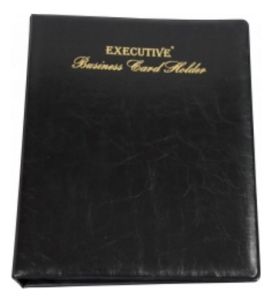 FIS Executive Business Card Holder A4 (400 Cards) with A-Z Index