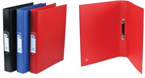 Ring Binder PVC 2 O-Ring Size 25mm A4 Grey