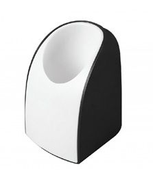 FIS Plastic Pen Holder, Round, Black/White, Ref: FSPH01