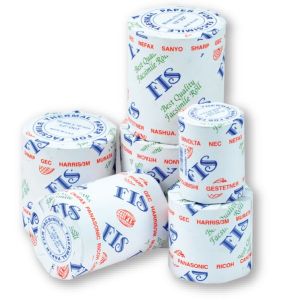 FIS Thermal Cash Rolls, White, 80mmX70mmX1/2"