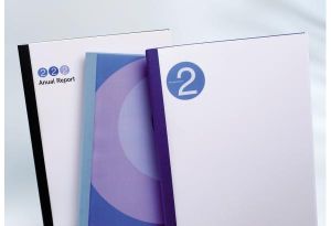 GBC LeatherGrain Thermal Binding Covers, 1.5mm, Royal Blue [Box of 100]