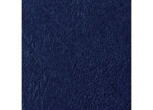 GBC LeatherGrain Binding Cover, 250gsm, A4, Navy Blue, [Pack of 100]