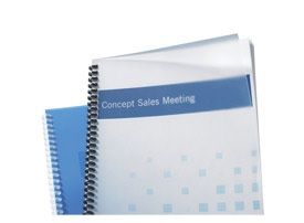 GBC PolyClear Matte Binding Cover, 350Mic, [Pack of 100] IB387166