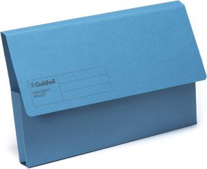 Guildhall PW3-BLUZ Document Wallet [Pack of 10] BLUE