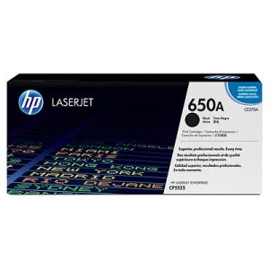 HP 650A Black Toner Cartridge (CE270A) 