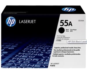 HP 55A Black LaserJet Toner Cartridge (CE255A)