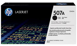 HP 507A Black Laserjet Toner Cartridge (CE400A)