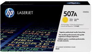 HP 507A Yellow Laserjet Toner Cartridge (CE402A)