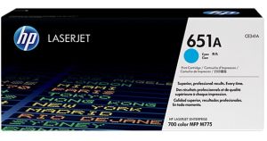 HP CE341A Cyan Toner Cartridge (651A)