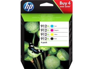 HP 912XL 4-pack High Yield Ink Cartridge | 3YP34AE